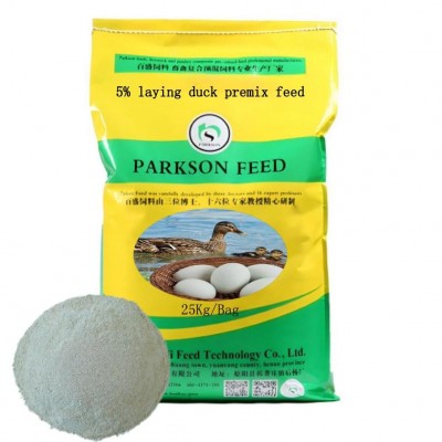 Alimento pre-misturado para patos de raza laying-breed